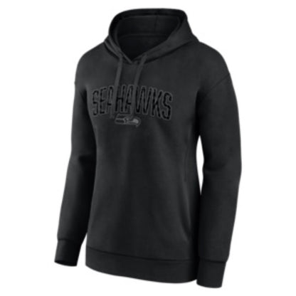 Women's Seahawks Blackout Hooded Sweatshirt