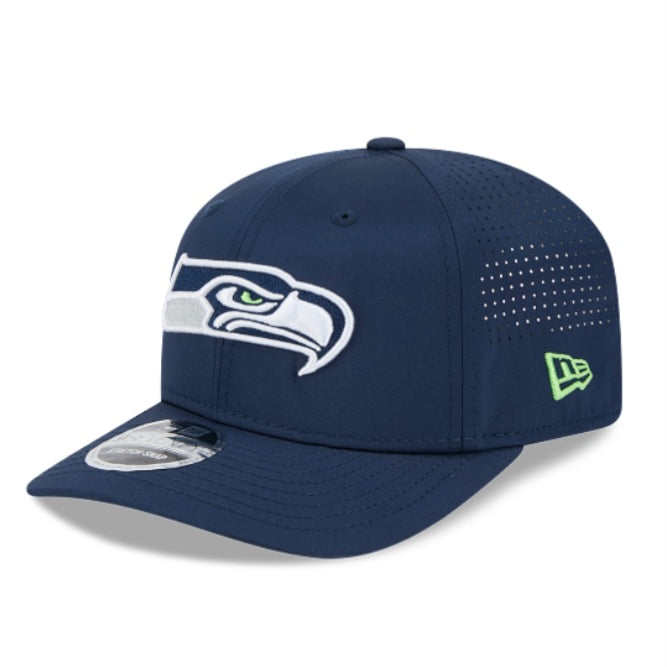 Seahawks Navy Performance Stretch-Snap Hat