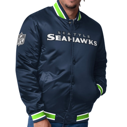 Seahawks REVERSIBLE Dueling Logos Starter Jacket