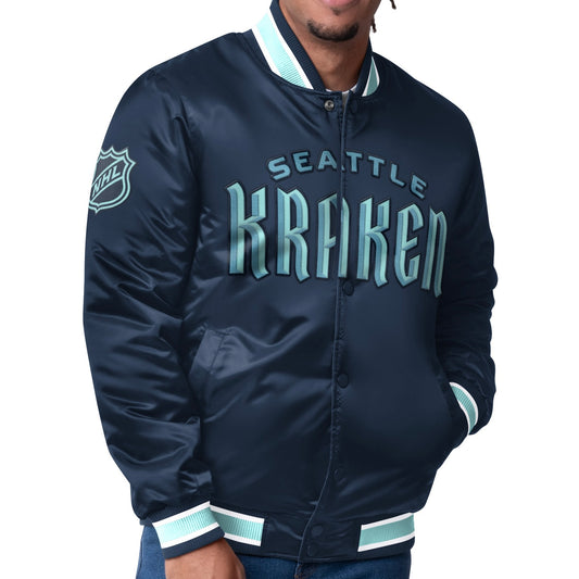 Kraken REVERSIBLE Deep Sea Navy / Ice Starter Jacket