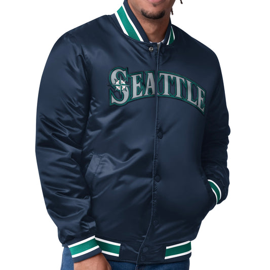 Mariners REVERSIBLE Dueling Logos Starter Jacket