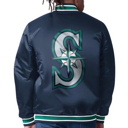 Mariners REVERSIBLE Dueling Logos Starter Jacket