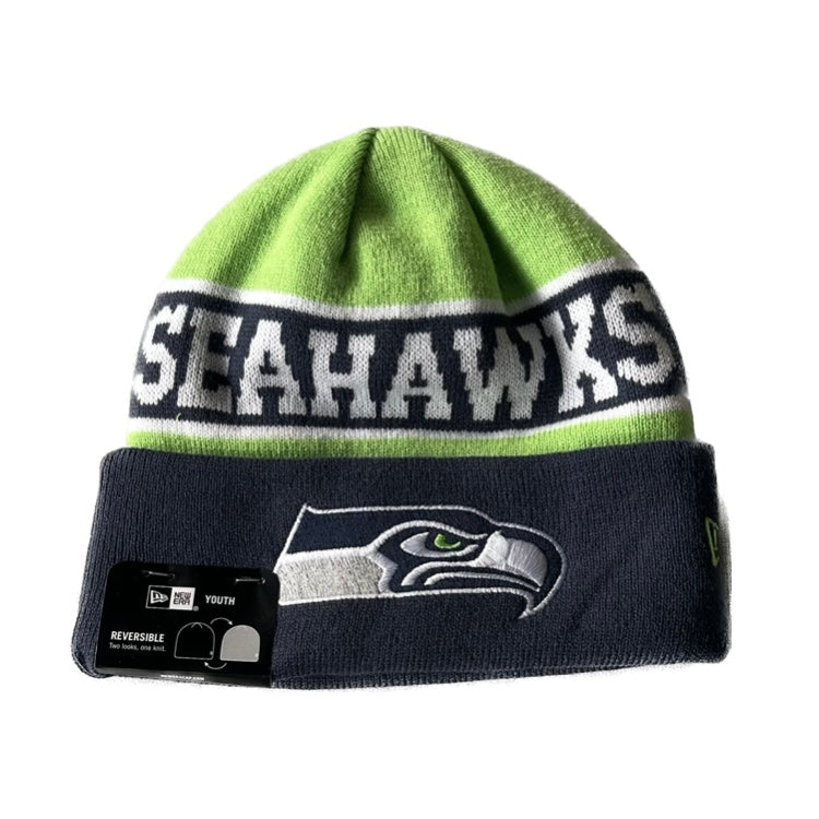 Youth Seahawks Reversible Knit Beanie