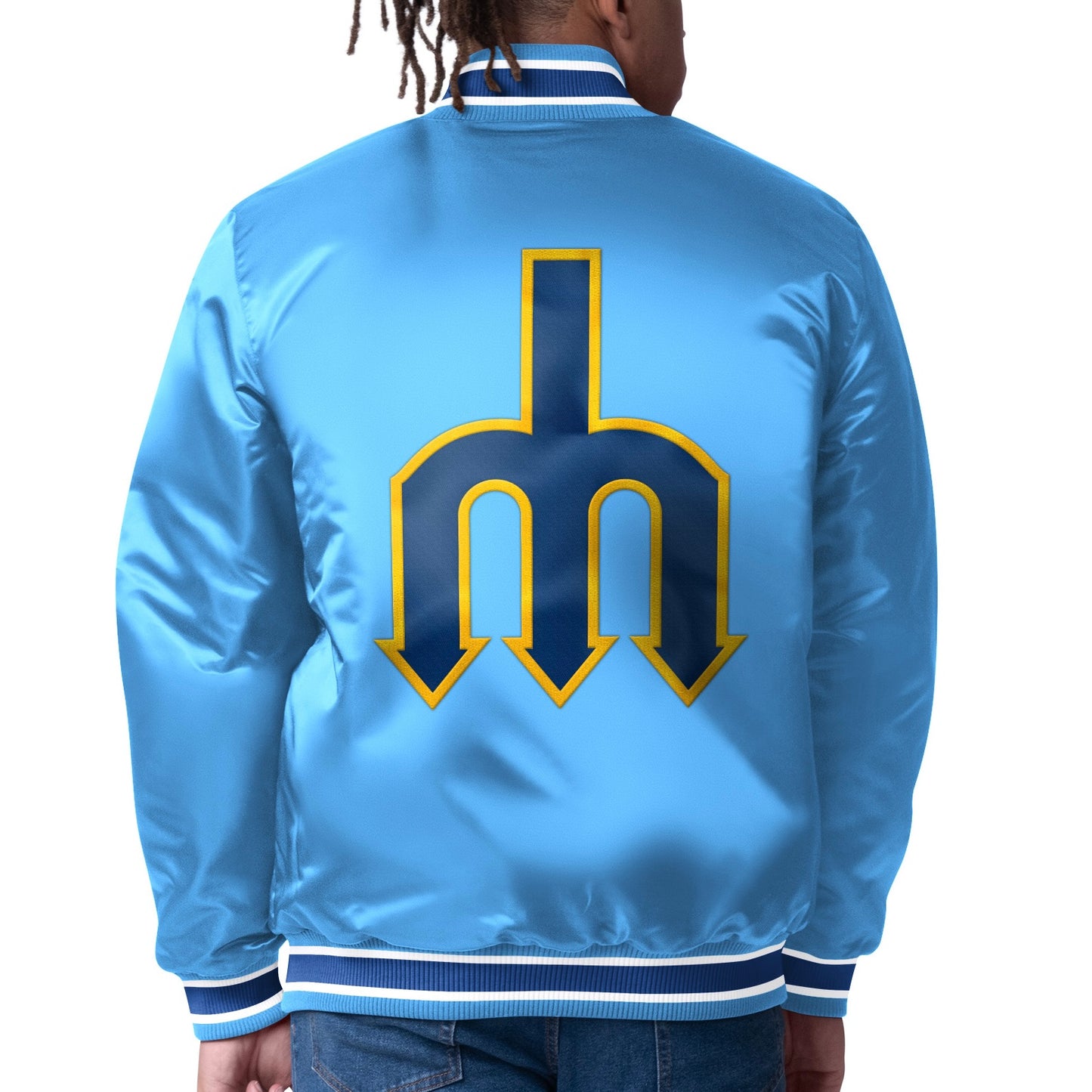 Mariners REVERSIBLE Dueling Logos Starter Jacket