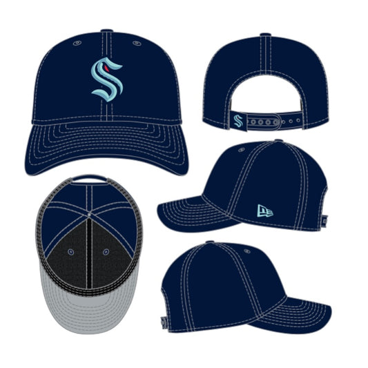 Kraken Classic Navy Stretch-Snap Hat