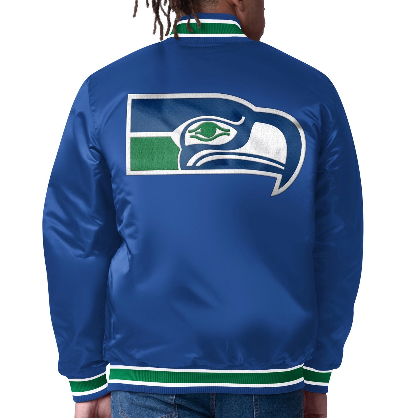 Seahawks REVERSIBLE Dueling Logos Starter Jacket