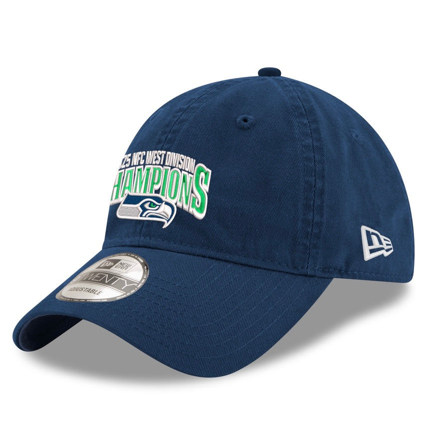 Seahawks 2025 NFC West Division Champions Official Adjustable Navy Hat