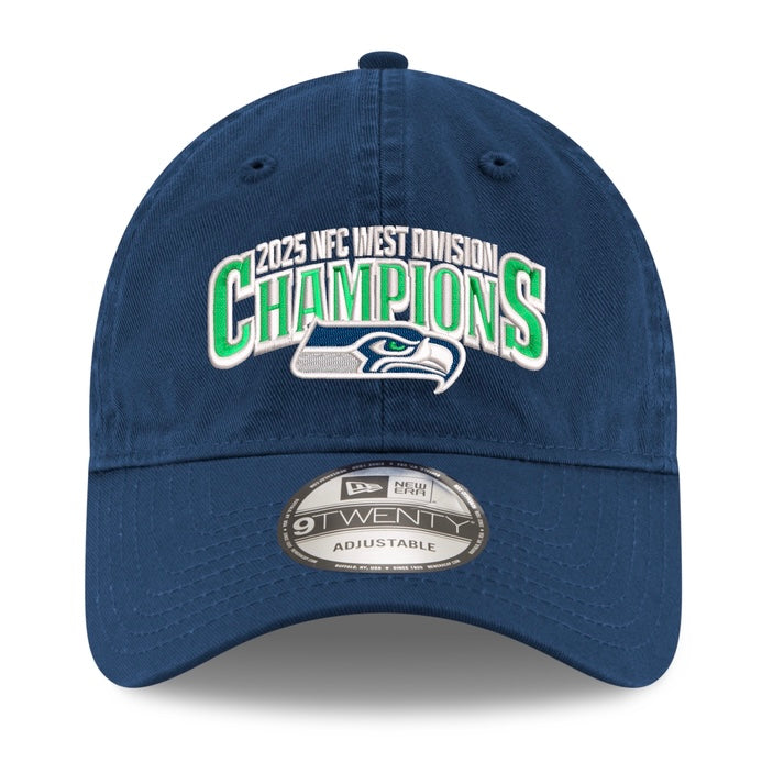 Seahawks 2025 NFC West Division Champions Official Adjustable Navy Hat