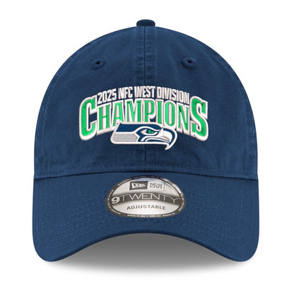 Seahawks 2025 NFC West Division Champions Official Adjustable Navy Hat