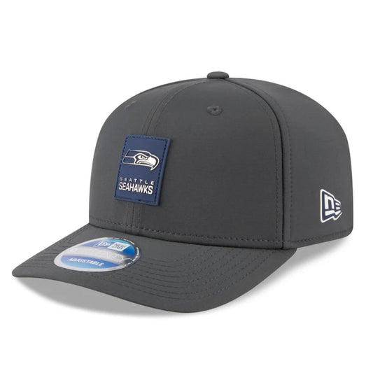 Seahawks 2025 Sideline Cold Weather Snapback Charcoal Hat