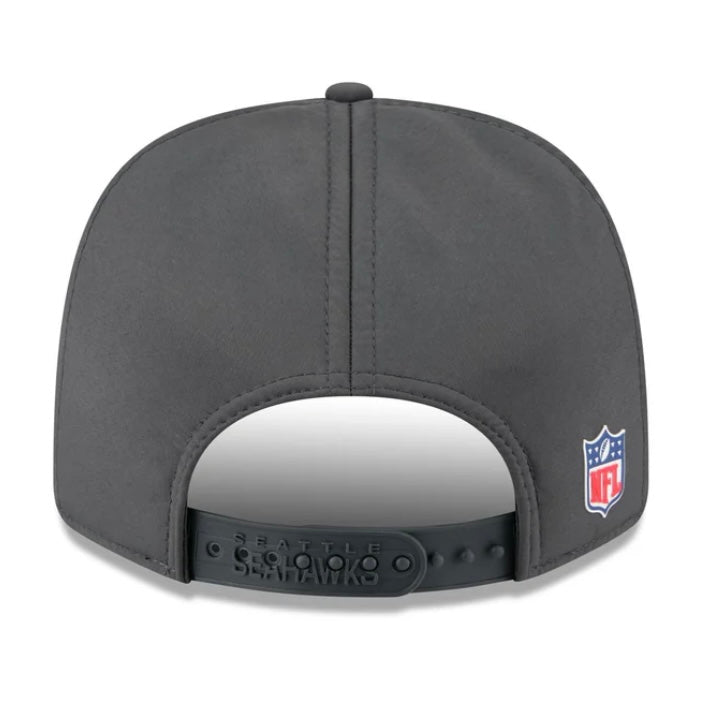 Seahawks 2025 Sideline Cold Weather Snapback Charcoal Hat