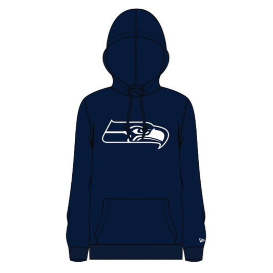 Women’s Seahawks White Logo Hooded Sweatshirt
