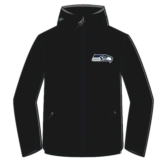Women’s Seahawks Black Puffer Full-Zip Jacket