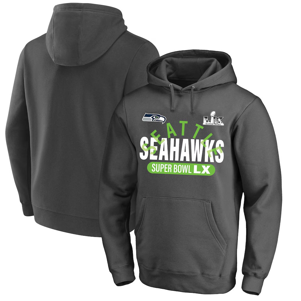 Seahawks Official Super Bowl LX Pullover Hooded Sweatshirt