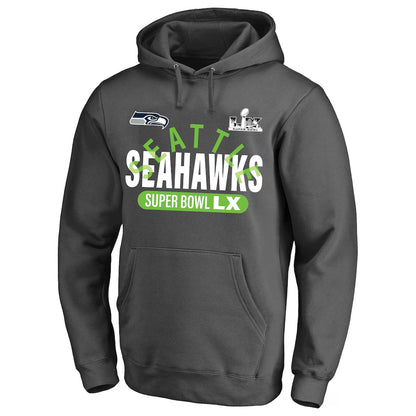 Seahawks Official Super Bowl LX Pullover Hooded Sweatshirt