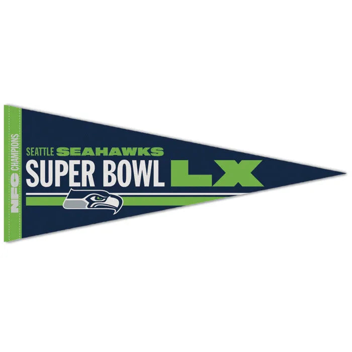 Seahawks Super Bowl LX Premium Pennant