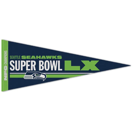 Seahawks Super Bowl LX Premium Pennant