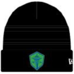 Sounders FC 2025 Deep Sea Blackout Cuff Knit Beanie