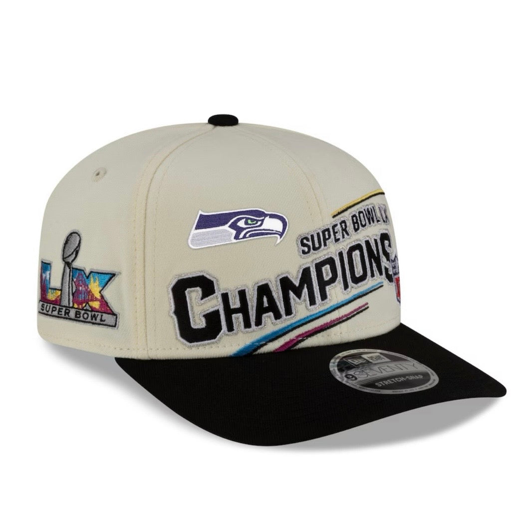 Seahawks Super Bowl LX Champions Official Locker Room On-Field Hat