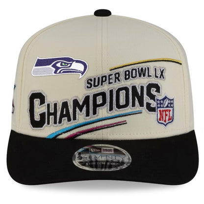 Seahawks Super Bowl LX Champions Official Locker Room On-Field Hat