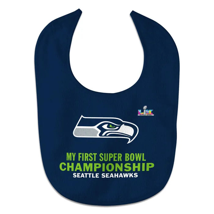 Seahawks Super Bowl LX Champions Baby Bib