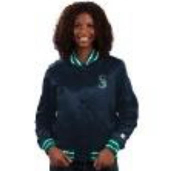 Women's Mariners Navy Varsity Starter Jacket