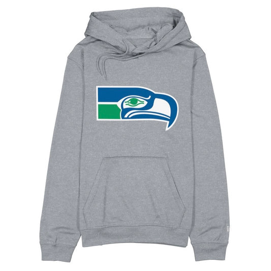 Seahawks Retro Logo Grey Hooded Sweatshirt