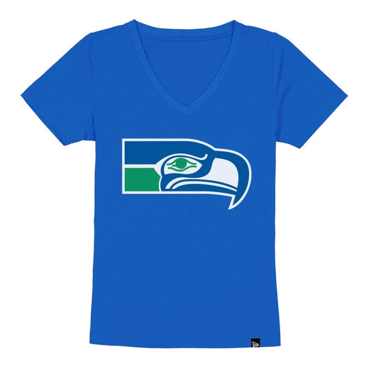 Women’s Seahawks Retro Big Logo Royal Tee