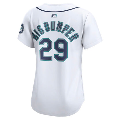 Women's Mariners Cal Raleigh "BIG DUMPER" White Nike Jersey
