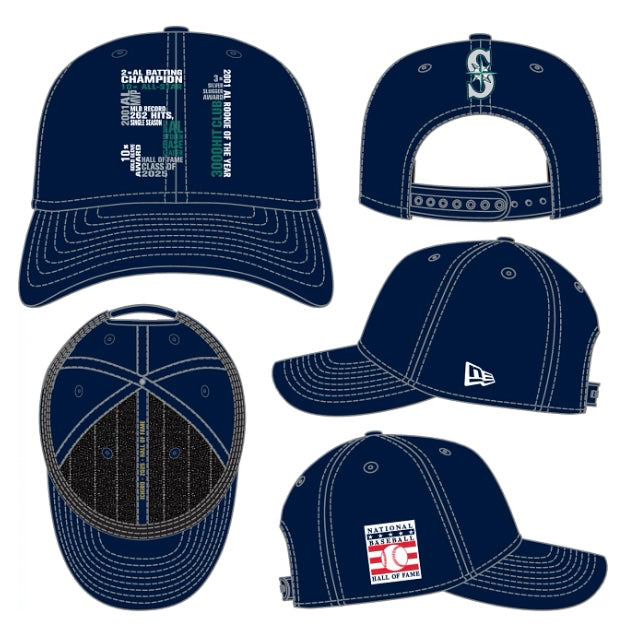 Mariners Ichiro Suzuki 2025 HOF "51" Snapback Hat