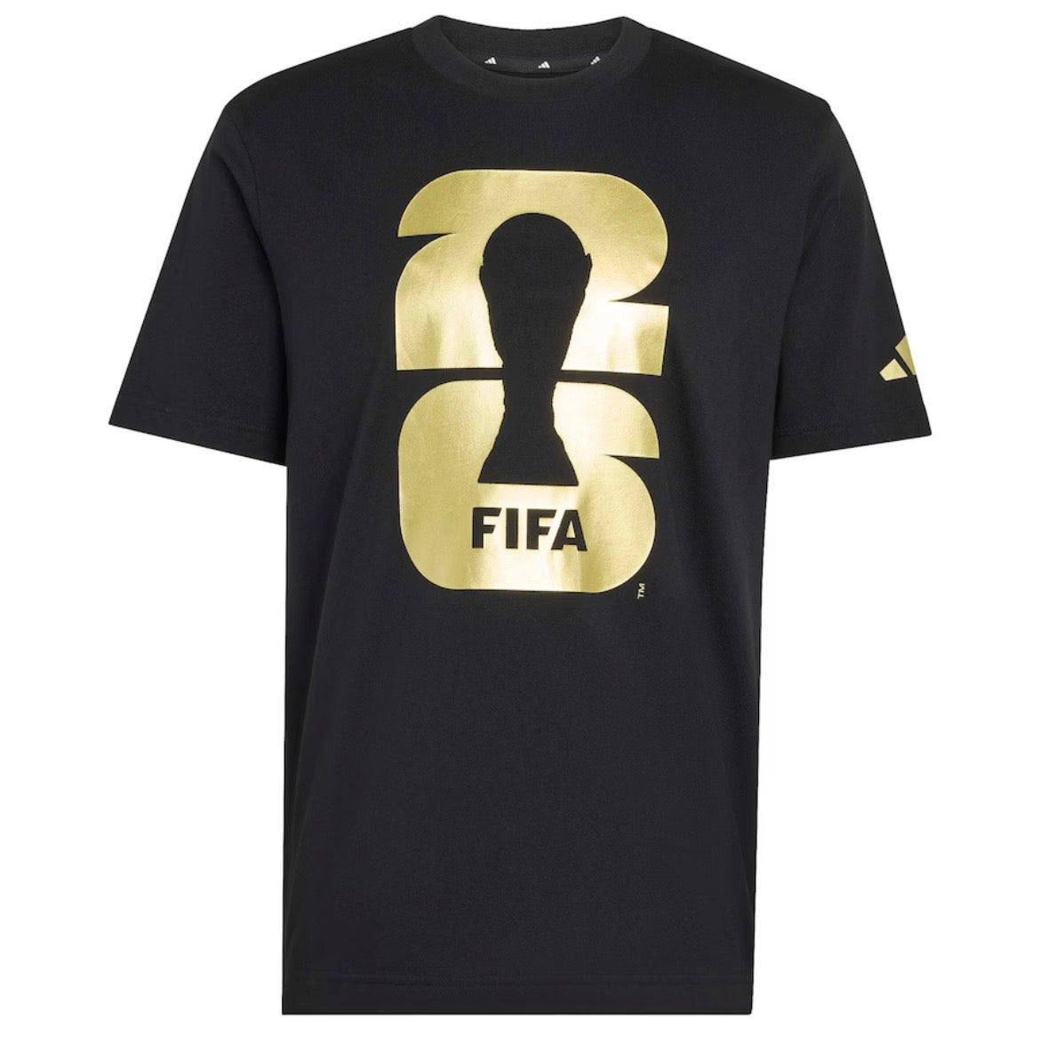 FIFA World Cup 2026 Gold Logo Black Tee