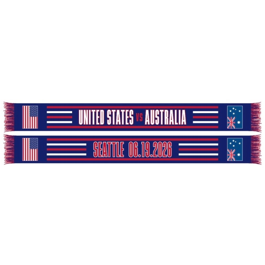 FIFA World Cup 2026 “USA vs Australia” Official Woven Scarf