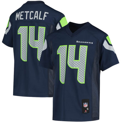 Youth Seahawks METCALF 14 Navy Jersey