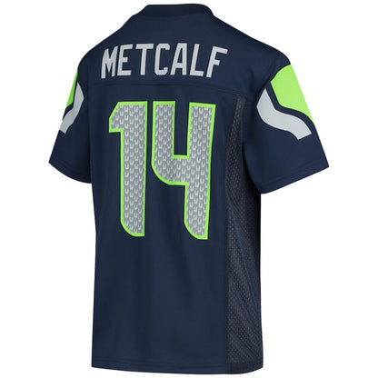 Youth Seahawks METCALF 14 Navy Jersey