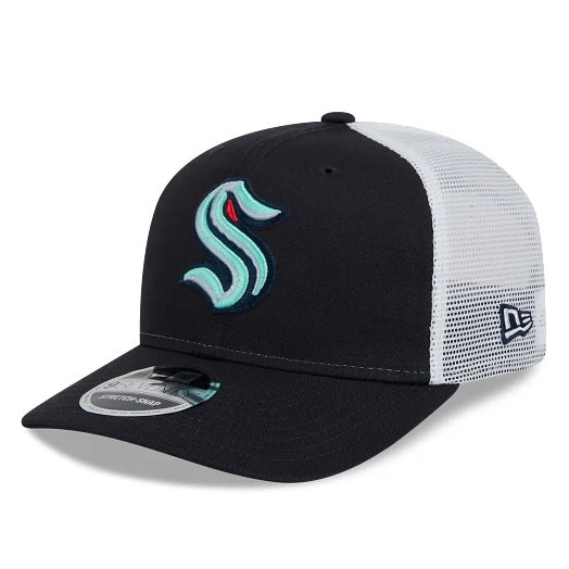 Kraken Navy/White Trucker Stretch-Snap Hat