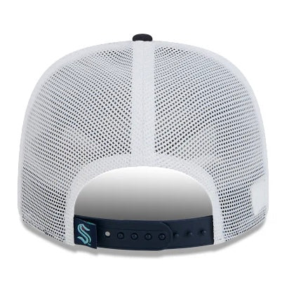Kraken Navy/White Trucker Stretch-Snap Hat