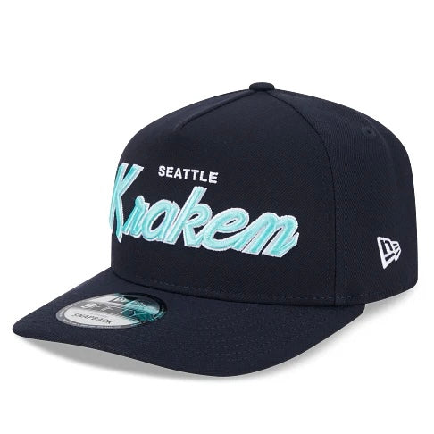 Kraken Script Navy A-Frame Hat