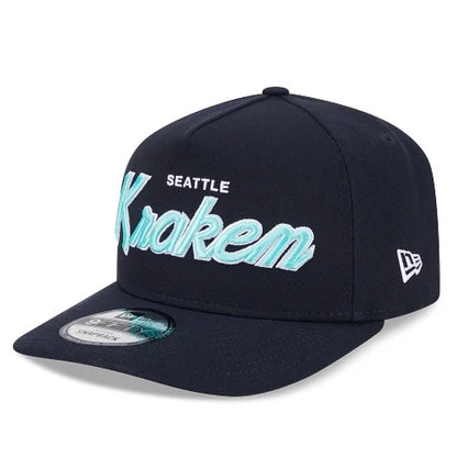 Kraken Script Navy A-Frame Hat