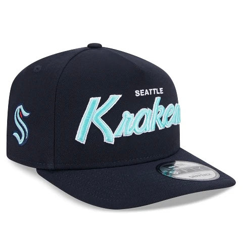 Kraken Script Navy A-Frame Hat