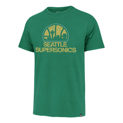 Sonics Classic Logo Distressed Green Tee