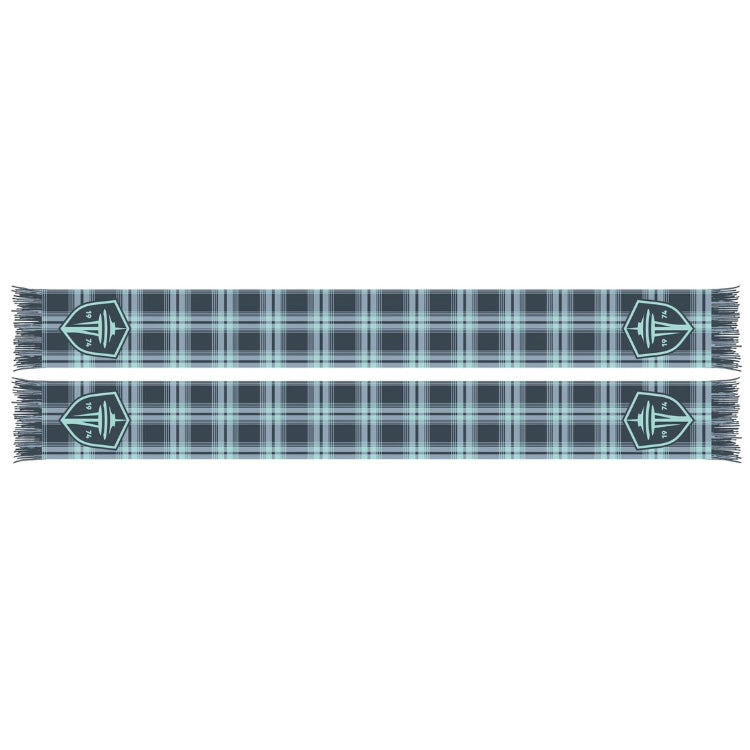 Sounders 2025 The Salish Sea Plaid Tartan Scarf