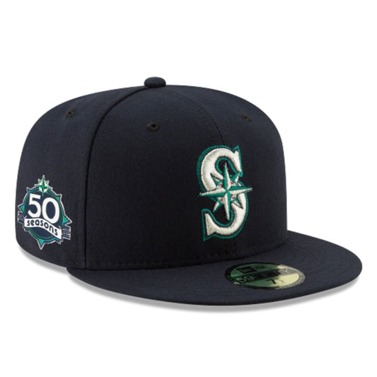 Mariners “50 Seasons” On-Field Navy Authentic Fitted Hat