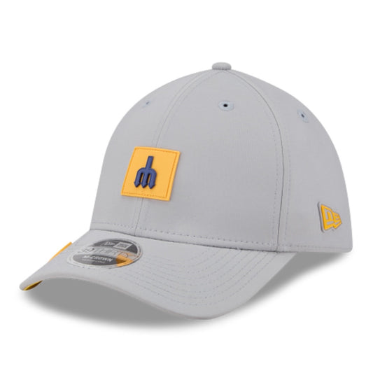 Mariners Graphite Trident Clubhouse Stretch-Fit Hat