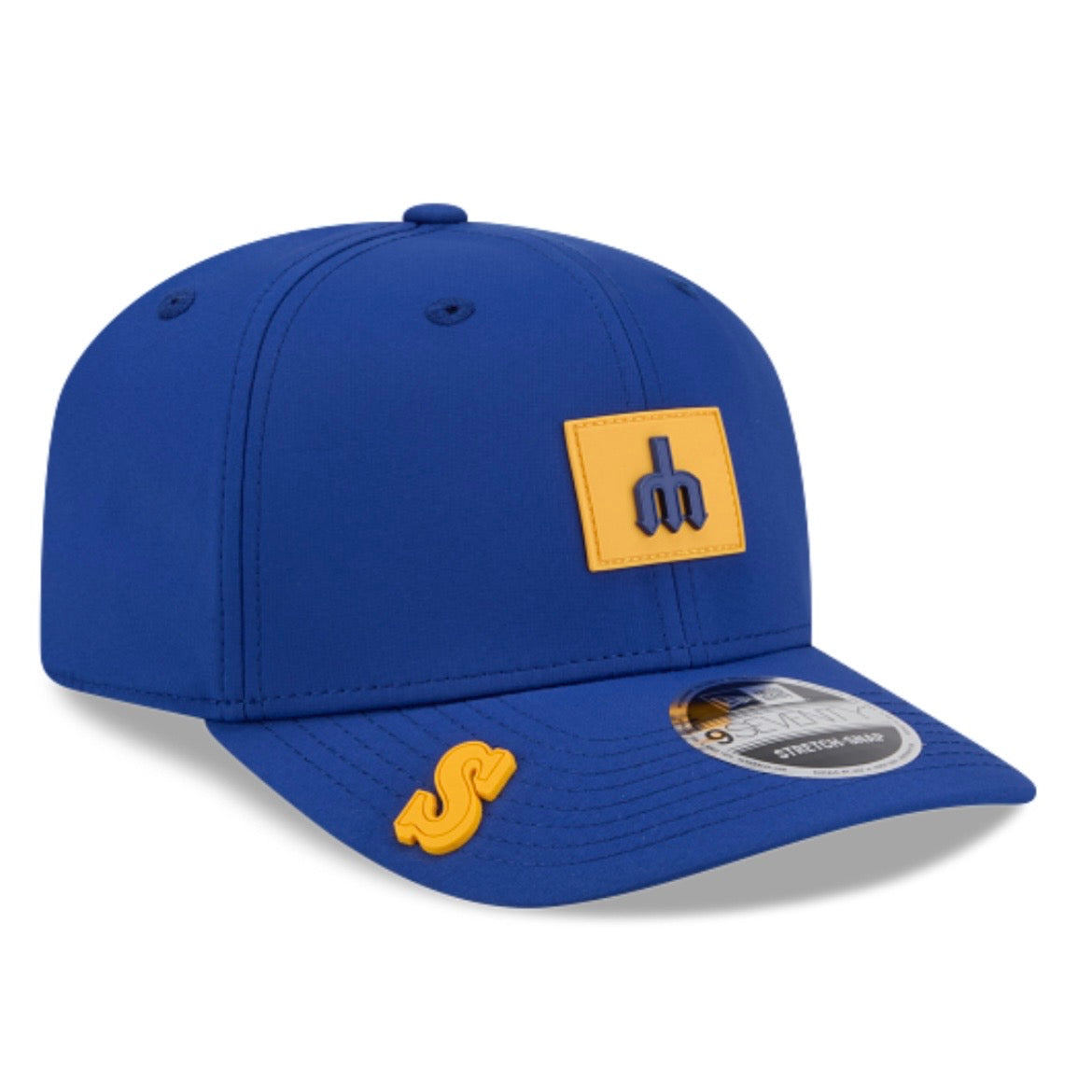 Mariners Royal Trident Clubhouse Stretch-Snap Hat