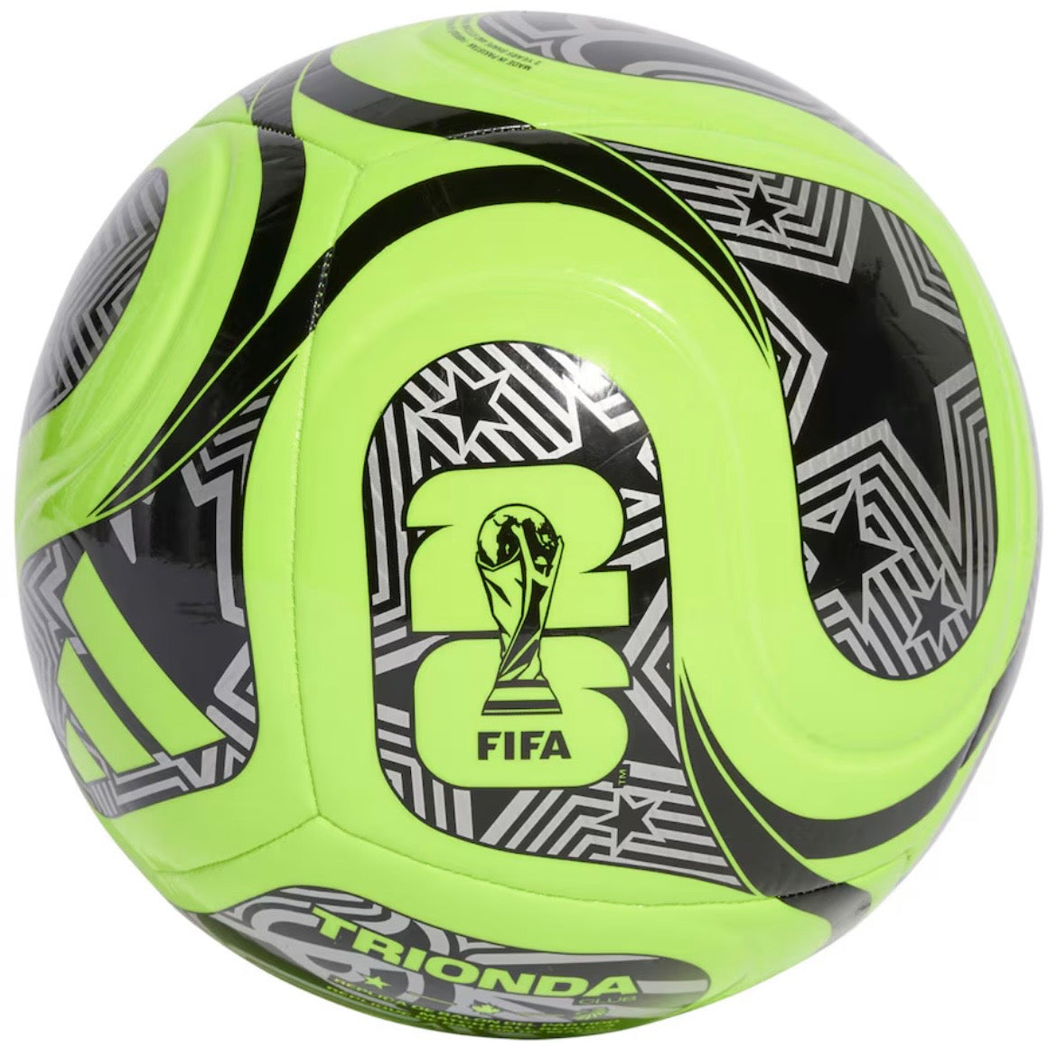 FIFA 2026 World Cup Neon Yellow / Black Soccer Ball - Size 5