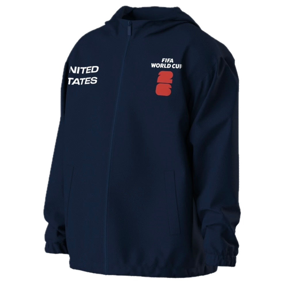 FIFA World Cup 2026 Official United States Full Zip Hooded Navy Jacket