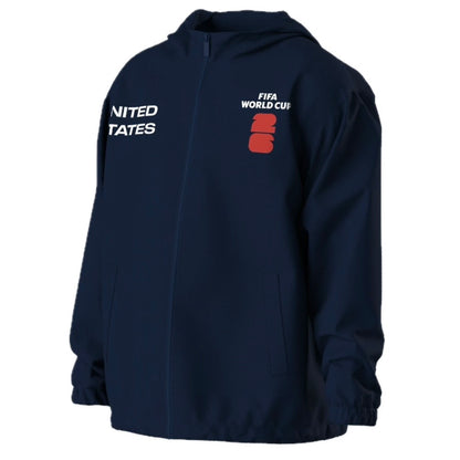 FIFA World Cup 2026 Official United States Full Zip Hooded Navy Jacket