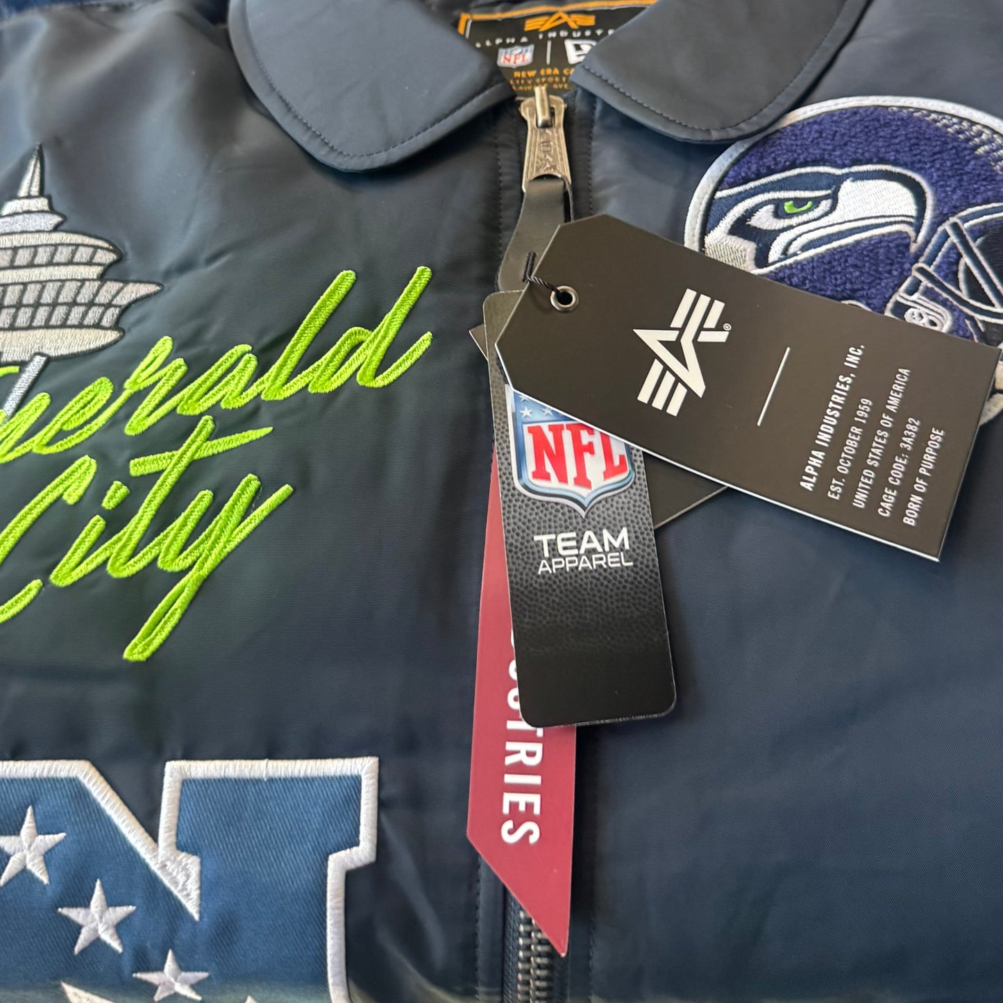 Seahawks New Era Alpha Industrees Jacket