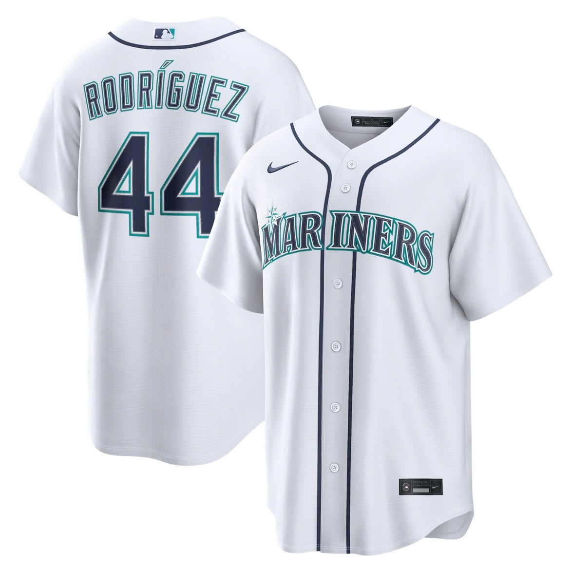 Mariners Julio Rodriguez White Nike Jersey
