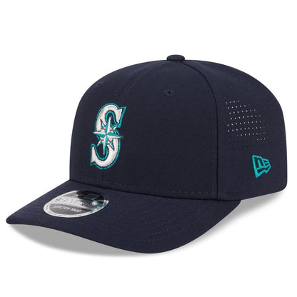 Mariners Navy Performance Stretch-Snap Hat